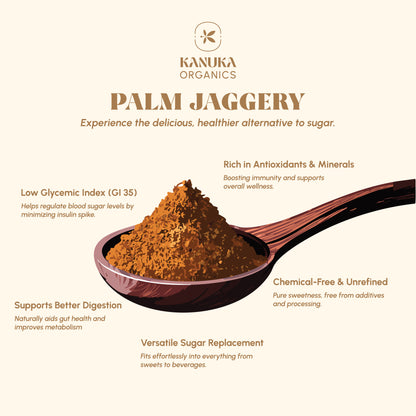 Palm Jaggery - Powdered(500gms)(Pack of 1)